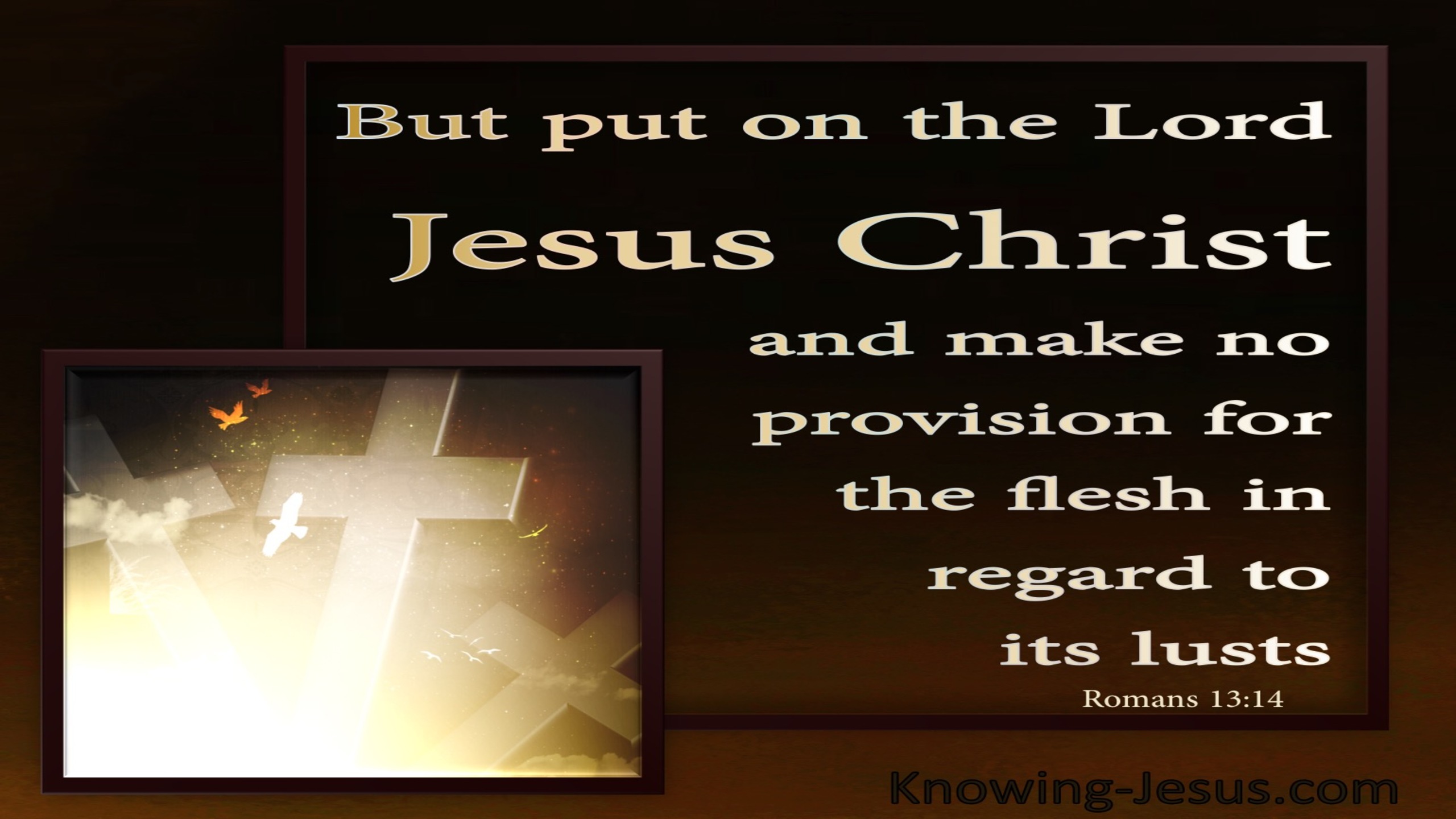 Romans 13:14 Put On The Lord Jesus Christ (brown)